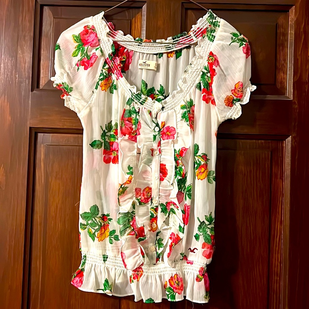 Girl’s Hollister Vibrant Flower Blouse